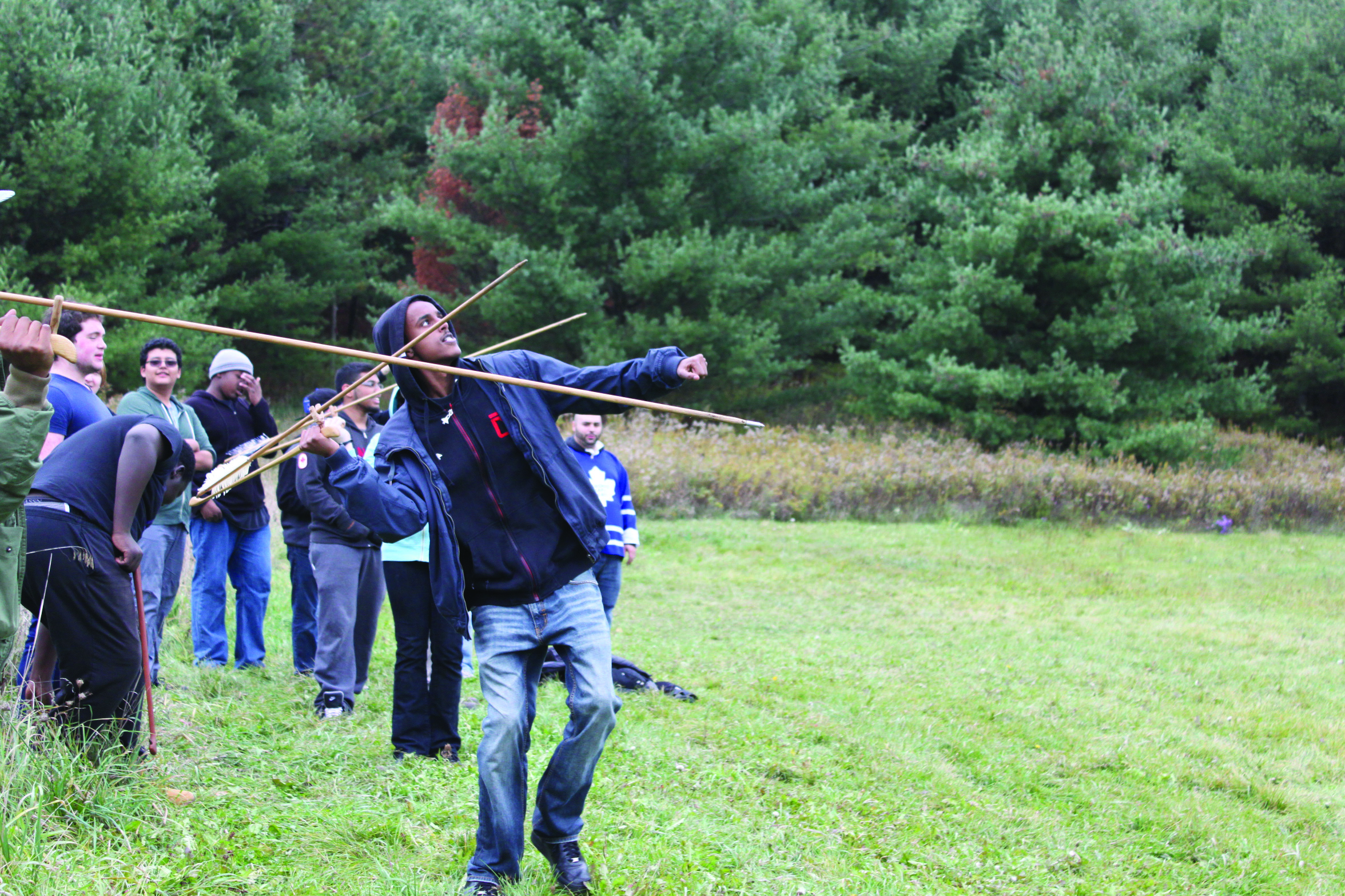 YMCA Academy students use atlatls at YMCA Cedar Glen Outdoor Centre – YMCA  Academy