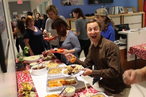 YMCA Academy students and staff during the Feast of Thank celebration