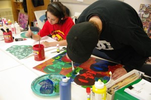 YMCA Academy students creating art