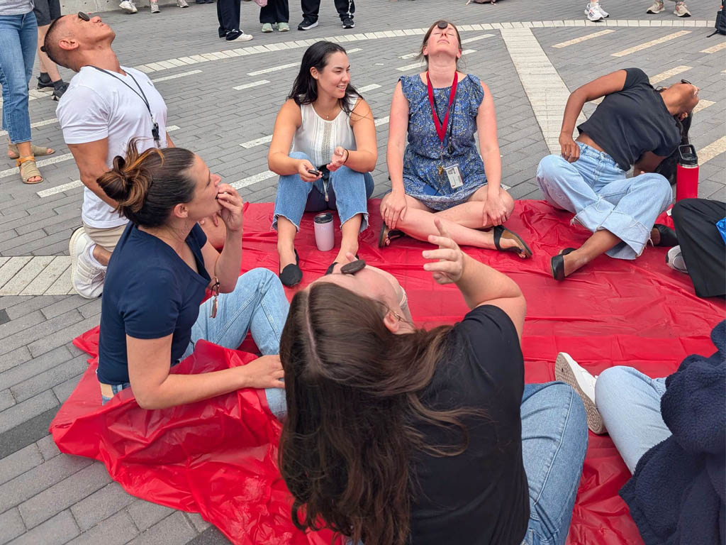 Students completed challenges and team-building activities such as Face the Cookie, a tower-building challenge and a Rock, Paper, Scissors tournament to help foster their sense of community as we begin a new school year.