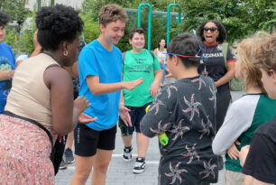 Students completed challenges and team-building activities such as Face the Cookie, a tower-building challenge and a Rock, Paper, Scissors tournament to help foster their sense of community as we begin a new school year.