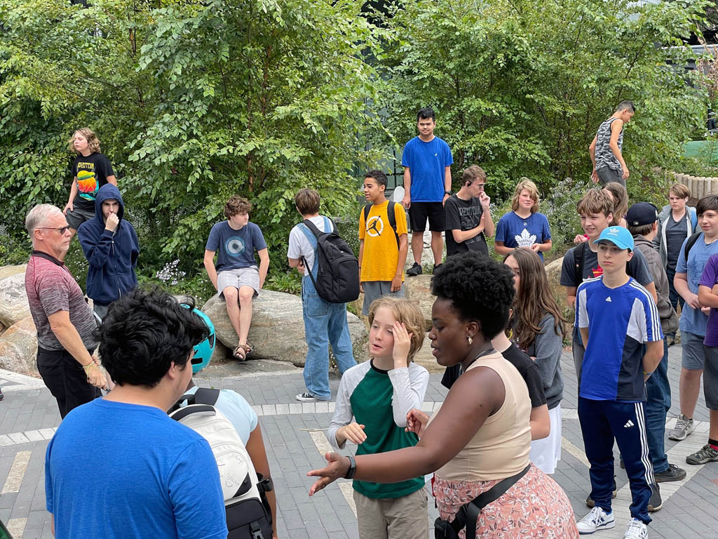 Students completed challenges and team-building activities such as Face the Cookie, a tower-building challenge and a Rock, Paper, Scissors tournament to help foster their sense of community as we begin a new school year.