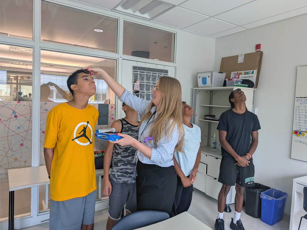 Students completed challenges and team-building activities such as Face the Cookie, a tower-building challenge and a Rock, Paper, Scissors tournament to help foster their sense of community as we begin a new school year.