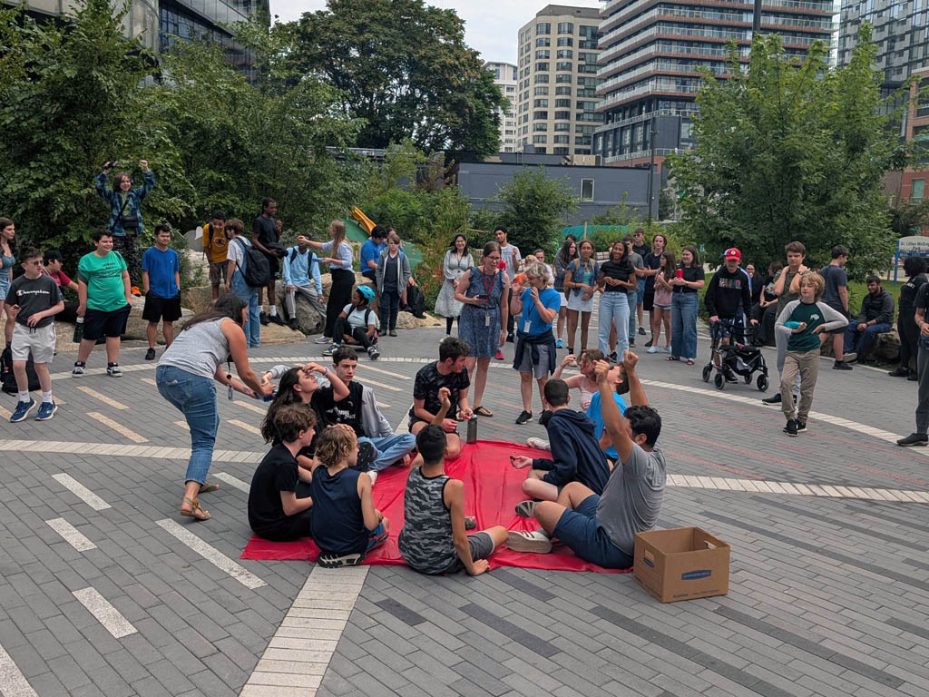 Students completed challenges and team-building activities such as Face the Cookie, a tower-building challenge and a Rock, Paper, Scissors tournament to help foster their sense of community as we begin a new school year.