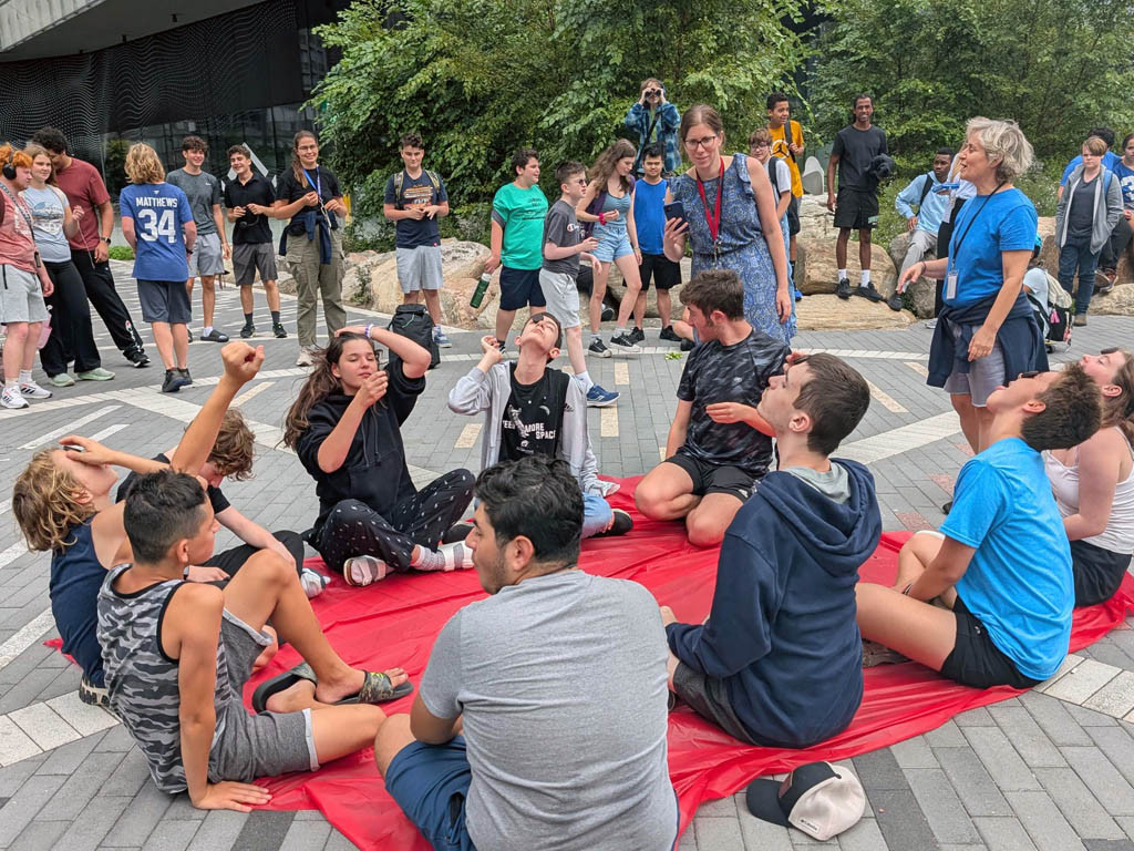 Students completed challenges and team-building activities such as Face the Cookie, a tower-building challenge and a Rock, Paper, Scissors tournament to help foster their sense of community as we begin a new school year.