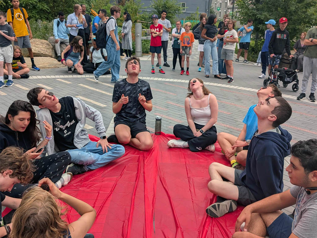 Students completed challenges and team-building activities such as Face the Cookie, a tower-building challenge and a Rock, Paper, Scissors tournament to help foster their sense of community as we begin a new school year.