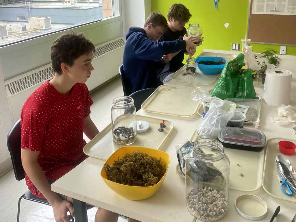 students explored the biotic and abiotic factors that influence ecosystems by hatching brine shrimp. They monitored salinity, water clarity, hatching rates, and temperature, collecting valuable data to understand how environmental conditions affect living organisms.