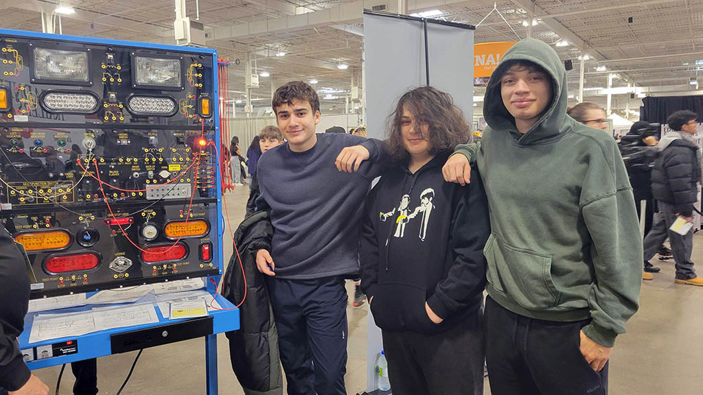 six senior senior students interested in pursuing trades after high school attended the Level Up! Tries Fair.