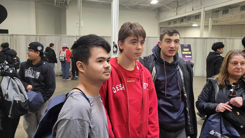 six senior senior students interested in pursuing trades after high school attended the Level Up! Tries Fair.