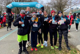 n November 30, the YMCA Academy Run Club, joined by friends and family (and even Tim!), participated in the Team Unbreakable Bold and Cold 5K.