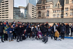 Staff and Students of the Academy made our annual walk down Bay Street towards Nathan Philip Square for our annual skating trip.